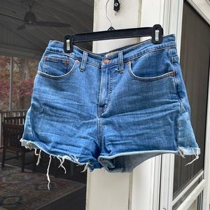 Madewell high-rise denim shorts